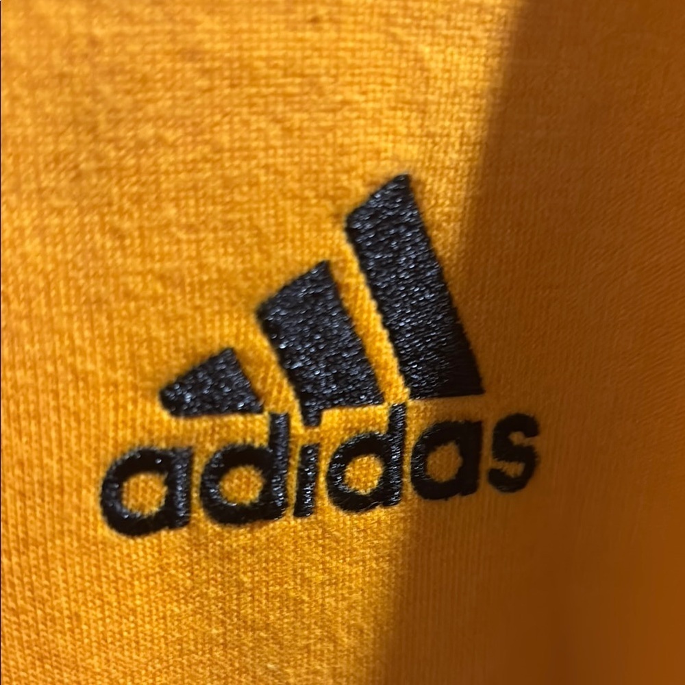 🦸♂️Big & Tall -Adidas Vibrant Yellow Pullover Hoodie - Picture 3 of 4